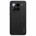 For Xiaomi 15 Tree Bark Leather Shockproof Phone Case(Black)