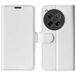For OnePlus 12 R64 Texture Horizontal Flip Leather Phone Case(White)