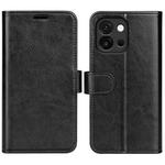 For OnePlus 13T R64 Texture Horizontal Flip Leather Phone Case(Black)