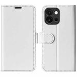 For OnePlus 13T R64 Texture Horizontal Flip Leather Phone Case(White)