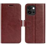 For OnePlus 13T R64 Texture Horizontal Flip Leather Phone Case(Brown)