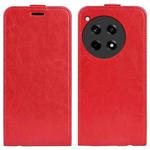 For OnePlus 12R R64 Texture Single Vertical Flip Leather Phone Case(Red)