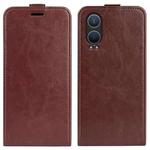 For OnePlus Nord CE4 Lite 5G R64 Texture Single Vertical Flip Leather Phone Case(Brown)