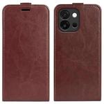 For OnePlus 13T R64 Texture Single Vertical Flip Leather Phone Case(Brown)