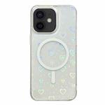 For iPhone 12 Laser Love MagSafe TPU Phone Case(Transparent)