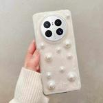 For Huawei Mate 50 Pro Cream Gum Decoden TPU Phone Case(Pearl)