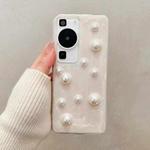For Huawei P60 / P60 Pro Cream Gum Decoden TPU Phone Case(Pearl)