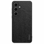 For Samsung Galaxy S23 FE 5G Tree Bark Leather Shockproof Phone Case(Black)