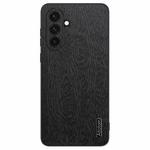 For Samsung Galaxy A36 Tree Bark Leather Shockproof Phone Case(Black)