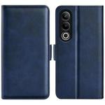 For OnePlus Ace 3V Dual-side Magnetic Buckle Horizontal Flip Leather Phone Case(Dark Blue)