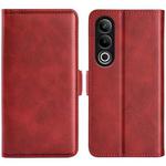 For OnePlus Ace 3V Dual-side Magnetic Buckle Horizontal Flip Leather Phone Case(Red)