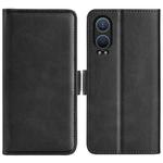 For OnePlus Nord CE4 Lite 5G Dual-side Magnetic Buckle Horizontal Flip Leather Phone Case(Black)