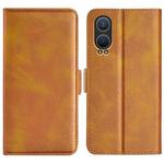 For OnePlus Nord CE4 Lite 5G Dual-side Magnetic Buckle Horizontal Flip Leather Phone Case(Yellow)