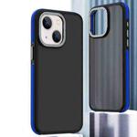 For iPhone 15 Dual-Color Shockproof TPU Phone Case(Blue)