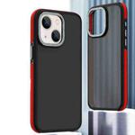 For iPhone 14 Dual-Color Shockproof TPU Phone Case(Red)