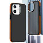 For iPhone 12 Dual-Color Shockproof TPU Phone Case(Orange)