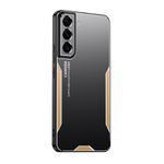 For Samsung Galaxy S21+ 5G Blade Series TPU Hybrid Metal Phone Case(Gold)