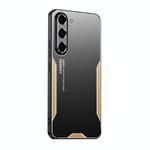 For Samsung Galaxy S23+ 5G Blade Series TPU Hybrid Metal Phone Case(Gold)
