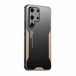 For Samsung Galaxy S25 Ultra 5G Blade Series TPU Hybrid Metal Phone Case(Gold)