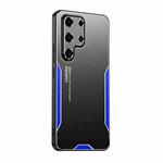 For Samsung Galaxy S25 Ultra 5G Blade Series TPU Hybrid Metal Phone Case(Blue)