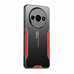 For Xiaomi Redmi A3 4G Blade Series TPU Hybrid Metal Phone Case(Red)