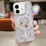 For iPhone 12 / 12 Pro Spring Garden MagSafe TPU Phone Case(F01 Love of Butterfly)