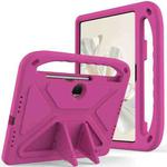 For Honor Pad 9 12.1 Handle EVA Shockproof Tablet Case with Holder(Rose Red)