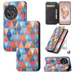For OnePlus Ace 3 CaseNeo Colorful Magnetic Leather Phone Case(Rhombus Mandala)