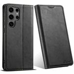 For Samsung Galaxy S24 Ultra 5G Suteni J02 Oil Wax Wallet Leather Phone Case(Black)