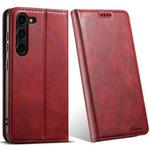 For Samsung Galaxy S23+ 5G Suteni J02 Oil Wax Wallet Leather Phone Case(Red)