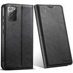 For Samsung Galaxy Note20 Suteni J02 Oil Wax Wallet Leather Phone Case(Black)