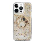 For iPhone 14 Pro Cat Claw Mirror TPU Phone Case(Gold)