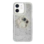 For iPhone 12 mini / 13 mini Cat Claw Mirror TPU Phone Case(Silver)