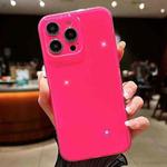For iPhone 15 Pro Jelly Glitter Solid Color TPU Phone Case(Rose)
