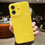 For iPhone 16 Plus Jelly Glitter Solid Color TPU Phone Case(Yellow)