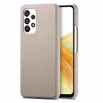 For Samsung Galaxy  A33 5G Litchi Oil Edge Leather Back Phone Case(Khaki)