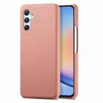 For Samsung Galaxy A34 Litchi Oil Edge Leather Back Phone Case(Pink)