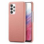 For Samsung Galaxy A53 5G Litchi Oil Edge Leather Back Phone Case(Pink)