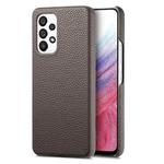 For Samsung Galaxy A53 5G Litchi Oil Edge Leather Back Phone Case(Grey)