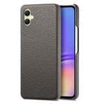 For Samsung Galaxy A05 Litchi Oil Edge Leather Back Phone Case(Grey)