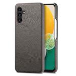 For Samsung Galaxy A13 5G Litchi Oil Edge Leather Back Phone Case(Grey)