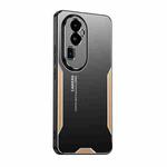 For OPPO Reno10 Pro+ Blade Series TPU Hybrid Metal Phone Case(Gold)