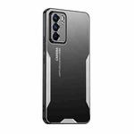 For OPPO Reno6 Blade Series TPU Hybrid Metal Phone Case(Silver)