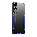 For OPPO A60 4G Blade Series TPU Hybrid Metal Phone Case(Blue)