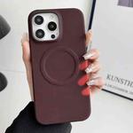 For iPhone 14 Pro MagSafe Thermal Sensor Discoloration Silicone Phone Case(Brown)