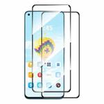 For OPPO A96 4G 2pcs ENKAY Full Glue High Aluminum-silicon Tempered Glass Film