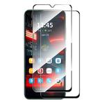 For OPPO A17 4G 2pcs ENKAY Full Glue High Aluminum-silicon Tempered Glass Film