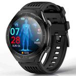 FD02 1.46 inch Color Screen Smart Watch, Support CES Sleep Aid / ECG Detection(Black)