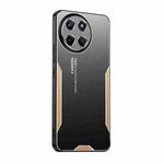 For Realme 11 4G Global Blade Series TPU Hybrid Metal Phone Case(Gold)