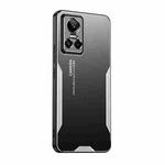 For Realme GT Neo3 Blade Series TPU Hybrid Metal Phone Case(Silver)